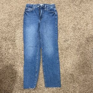 Good American Blue Straight Leg Jeans